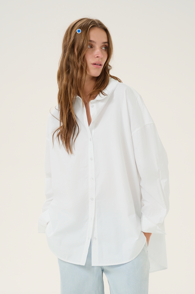 My Essential Wardrobe - Skjorte - Sunna Boxy - Bright White