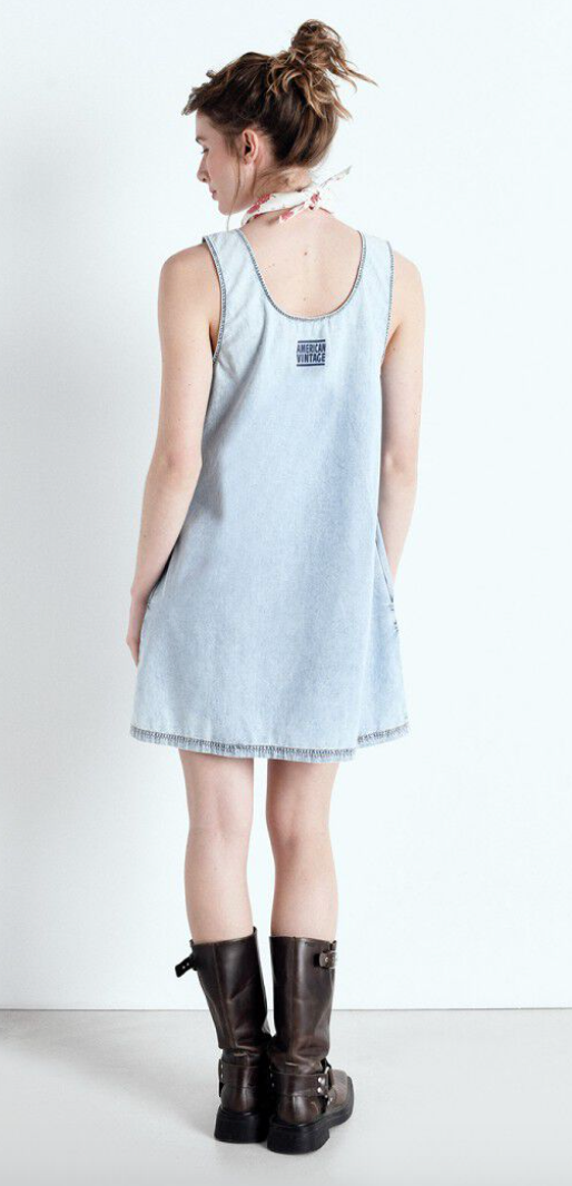 American Vintage - Kjole - Blue snow - Paybou