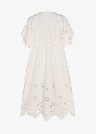 Sissel Edelbo - Kjole - White Cutwork - Trine sss