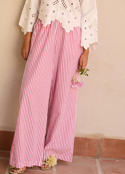 Sissel Edelbo - Bukser - Red/white - Hilde sss