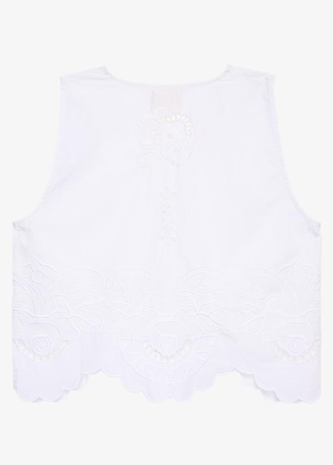 Sissel Edelbo - Top - Hvid broderi anglaise - Celestine sss