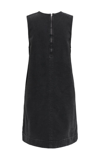 Only - Kjole - Washed black denim - Dorsi