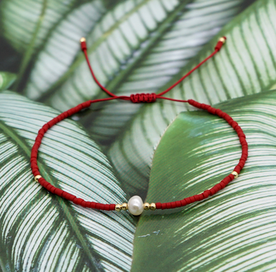 Pearl bracelet - Light green - Holly - Andcopenhagen