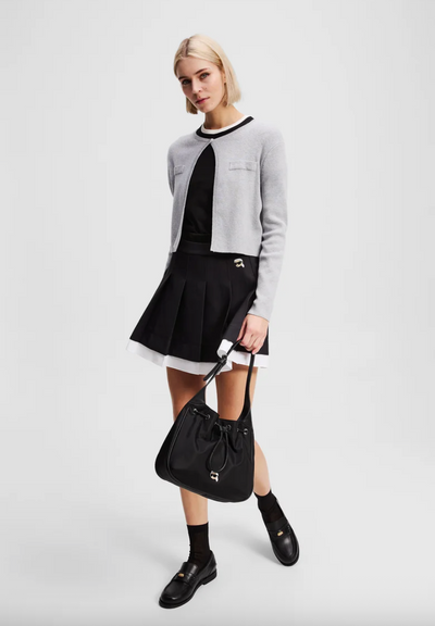 Karl Lagerfeld - Skirt - Black - Mini pleated skirt