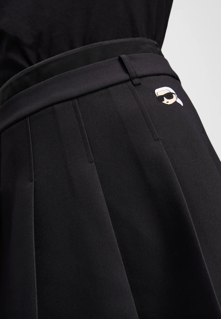 Karl Lagerfeld - Skirt - Black - Mini pleated skirt