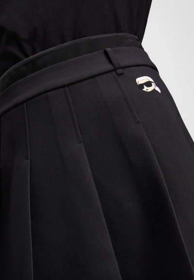 Karl Lagerfeld - Skirt - Black - Mini pleated skirt