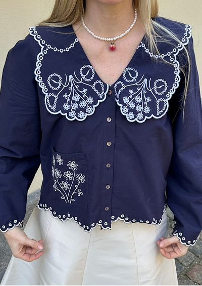 Sissel Edelbo - Skjorte - Navy - Elysia sss