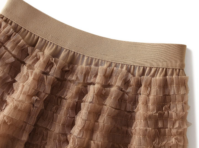 Tulle skirt - Khaki - Sassy Copenhagen