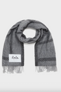 Lala Berlin - Halstørklæde - Wool - Light grey/black - Svea