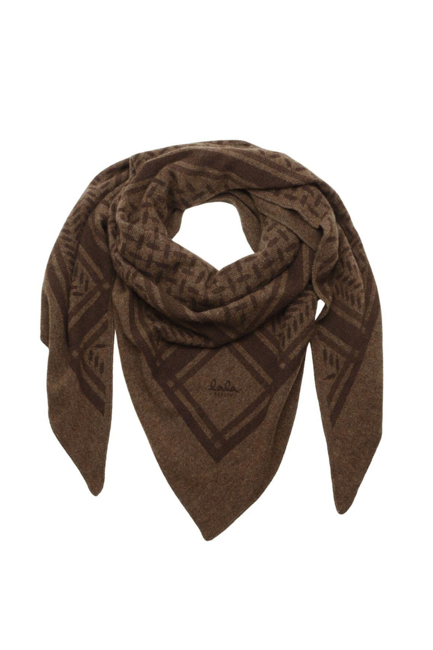LALA BERLIN - Cashmere scarf - Trinity classic M - City middlegrey melange grey