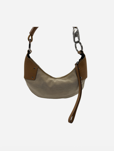 Gucci - Halfmoon Hobo - Beige Linen - Secondhand