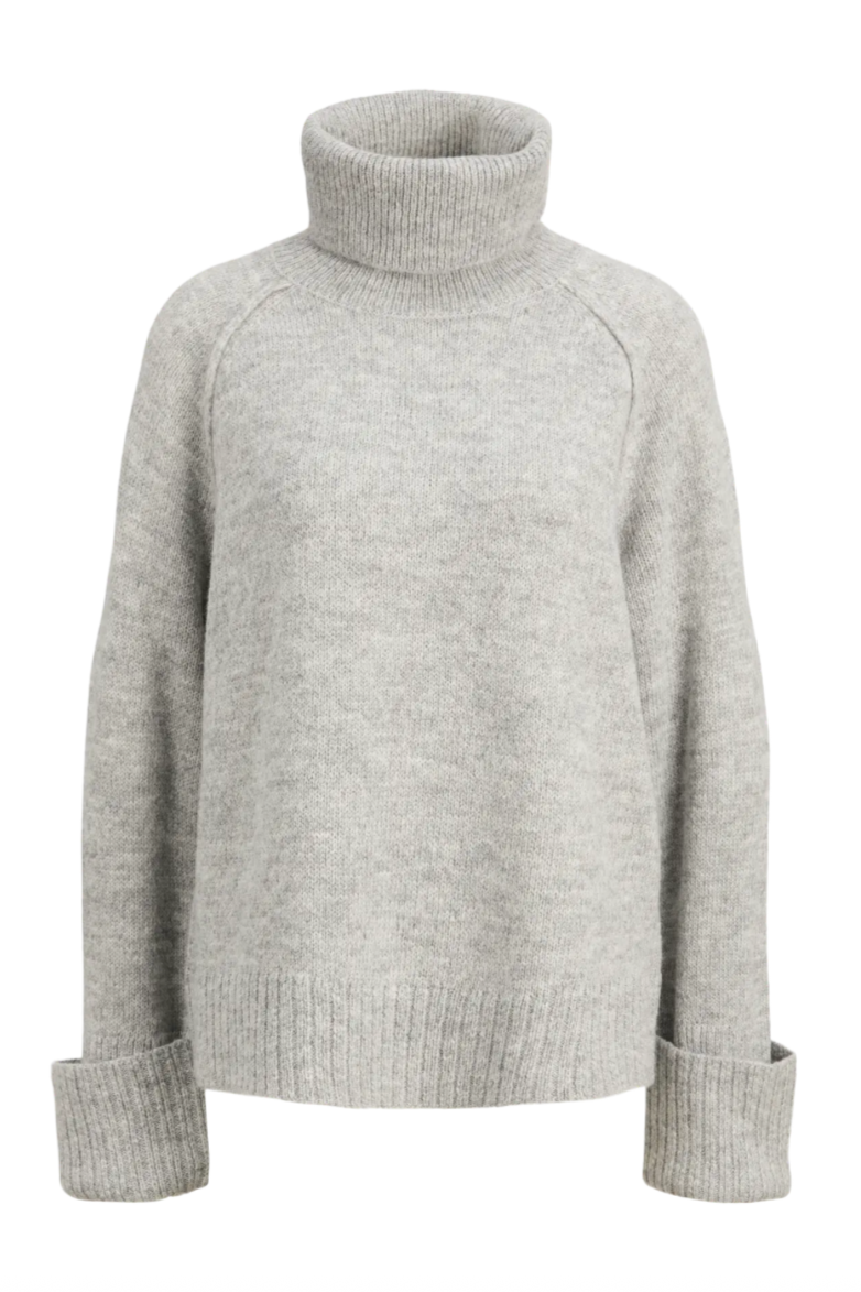 JJXX - Striktrøje - Light grey - Ellinora