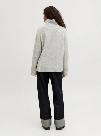 JJXX - Striktrøje - Light grey - Ellinora