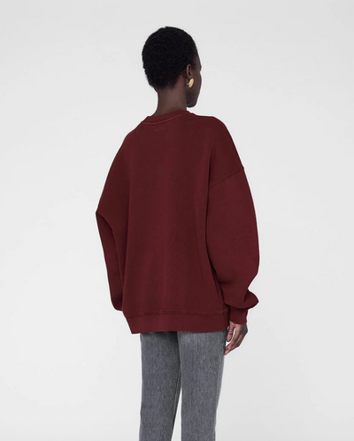 Anine Bing - Sweatshirt - Burgundy - Miles Chenille