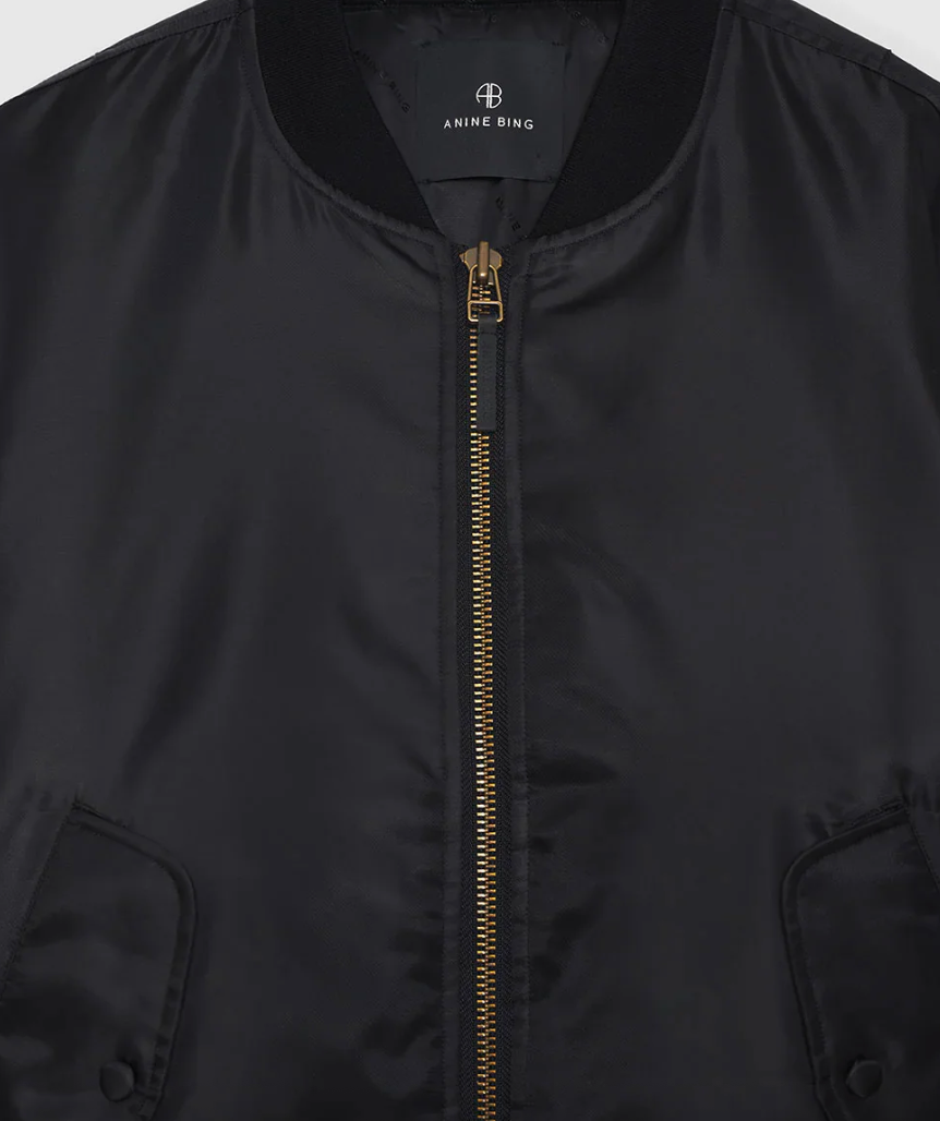 Anine Bing - Bomber jakke - Black - Leon