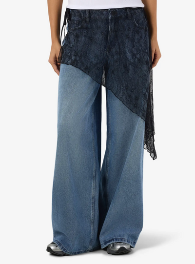 Noisy May - Wrap skirt - Sort Blonde - Ida