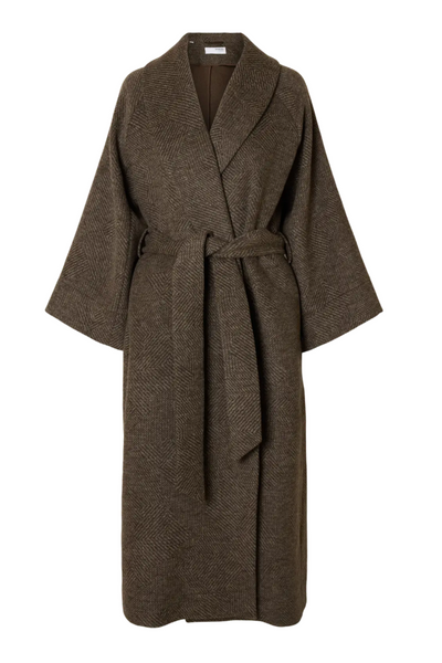 Selected Femme - Trenchcoat - Birch Stripes Wool - Ida