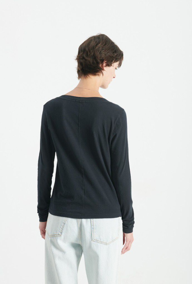 American Vintage - Bluse - Noir/Black - Gamipy V-Neck