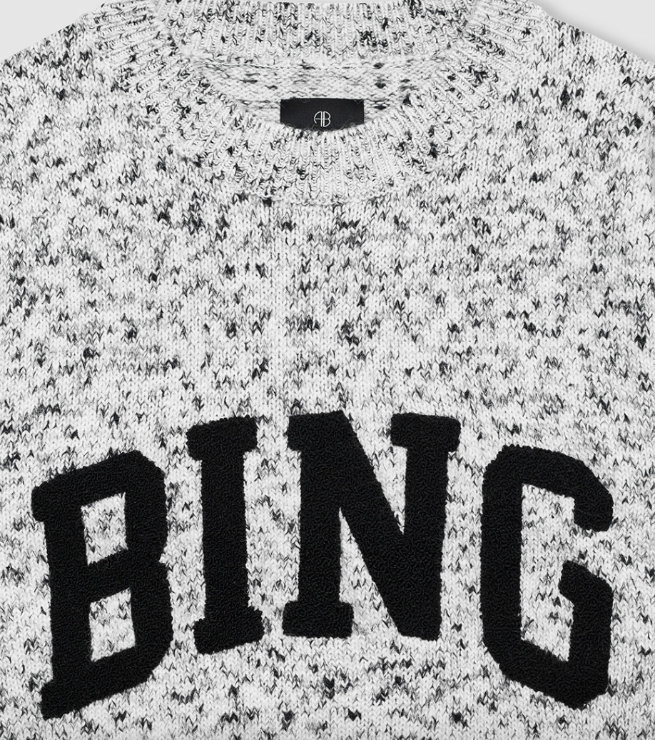 Anine Bing - Strik - Marled white - Sydney