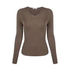 Sassy Copenhagen - Uld bluse - Brun - Manon