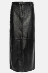 Re:Designed - Leather skirt - Black - Hollis long