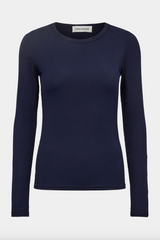 Sofie Schnoor - Langærmet viskose bluse - Navy - Petricia SNOS243