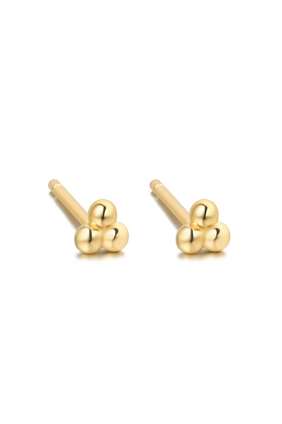 Andcopenhagen - Earrings Studs - 18 carat gold plated 925 sterling Silver - Drops