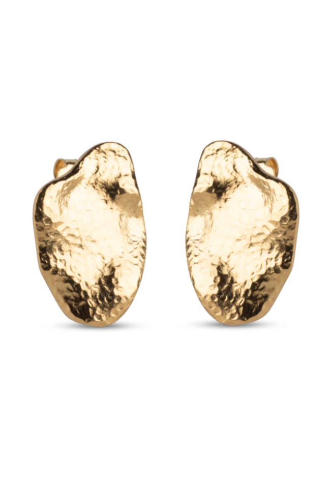 Enamel - Big Wave Earring - Gold