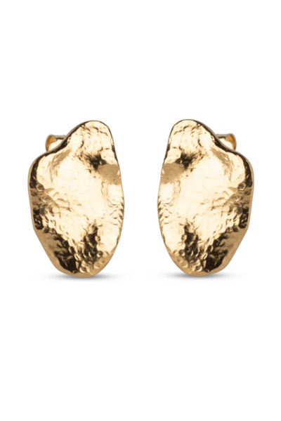 Enamel - Big Wave Earring - Gold