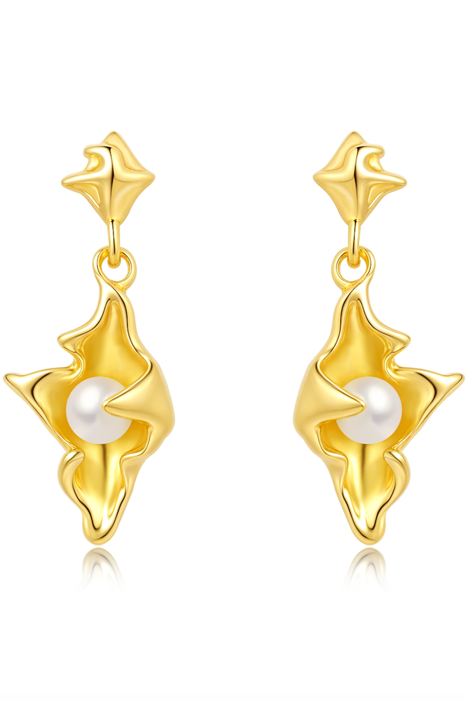 Andcopenhagen - Earrings - 18 carat gold plated 925 sterling silver - Marian (note preorder week 50)