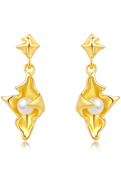 Andcopenhagen - Earrings - 18 carat gold plated 925 sterling silver - Marian (note preorder week 50)