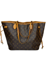 Louis Vuitton - Damier sac plat shopper bag with red front - Secondhand