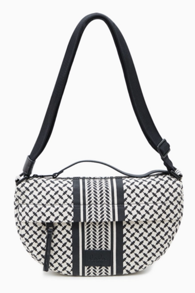 Lala Berlin - Crossbody - Black stripe - Melly Canvas