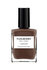 Dark brown nail polish - Hot coco - Nailberry sss