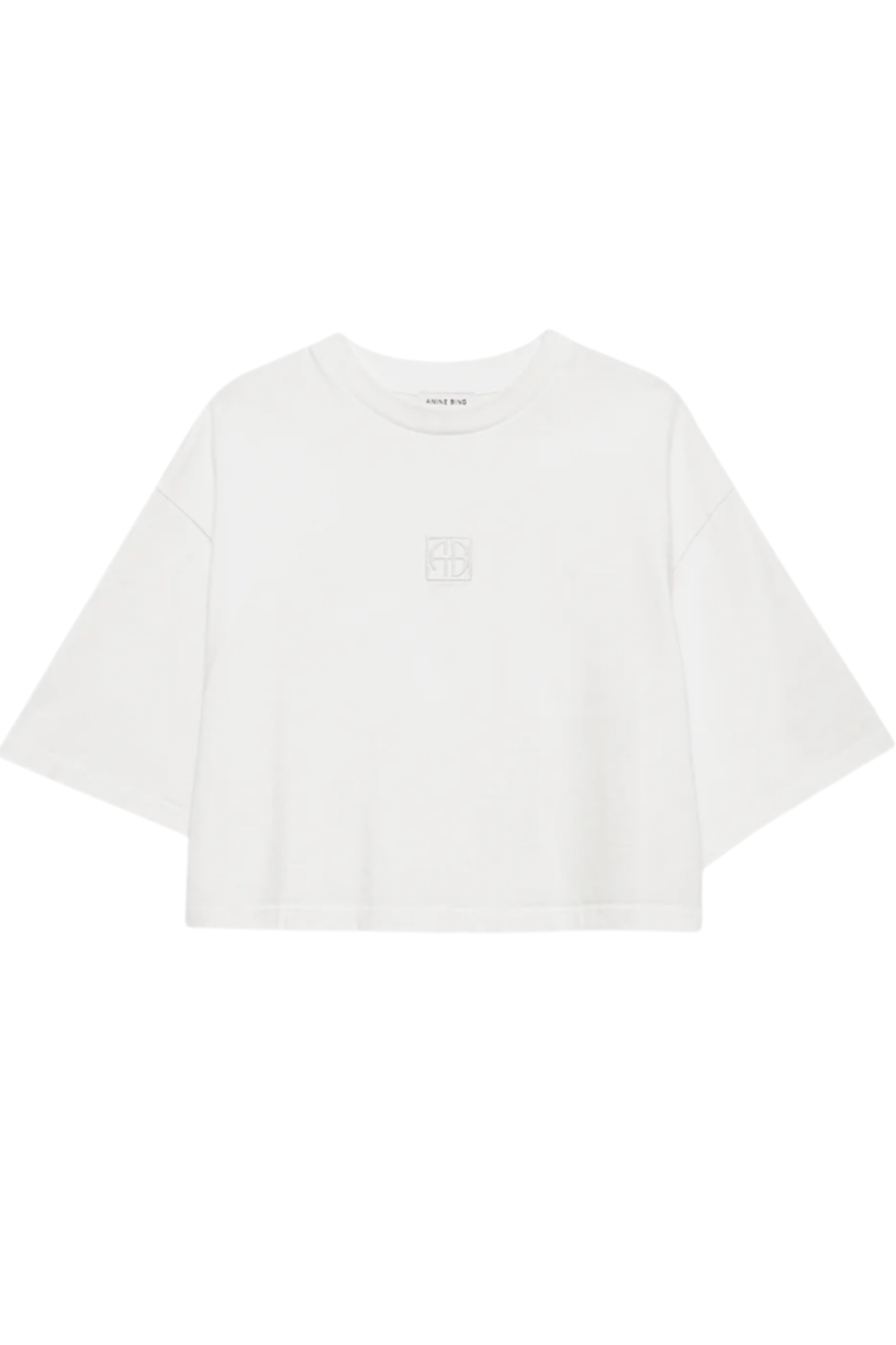Anine Bing - T-shirt - White - Myers Cropped
