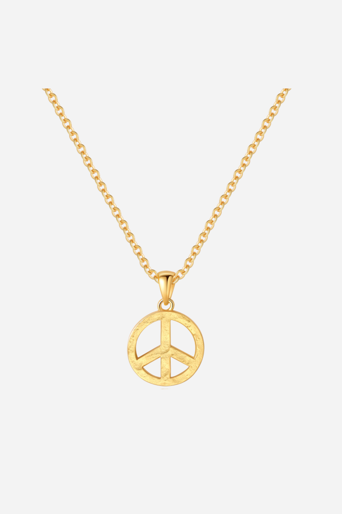 Andcopenhagen - Halskæde - 18 karat guldbelagt kobber - Peace