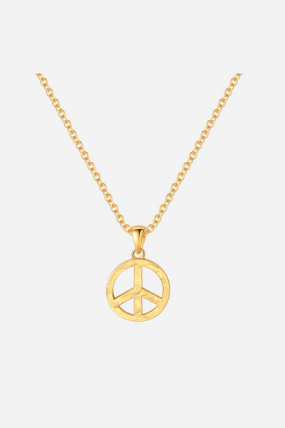 Andcopenhagen - Halskæde - 18 karat guldbelagt kobber - Peace