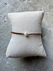 Andcopenhagen Jewelry - Holly Bracelet - Brown, Pearl & Gold