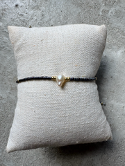 Andcopenhagen - Holly Bracelet - Black, Pearl & Gold