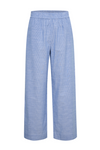 Blå og hvidstribede bukser fra My Essential Wardrobe med løs pasform og elastisk talje.