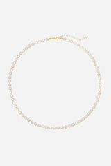 Andcopenhagen Jewelry - Halskæde - 18 karat guldbelagt stainless steel - Mana perle