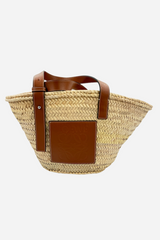 Loewe - Taske - Brown/Natural raffia - Secondhand