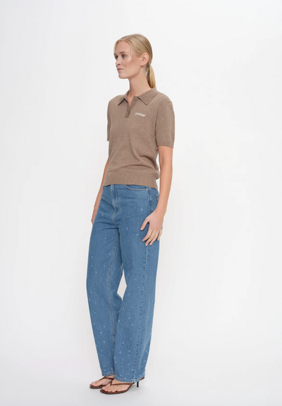 2NDDAY - Polo t-shirt - Timber Wolf - Jean