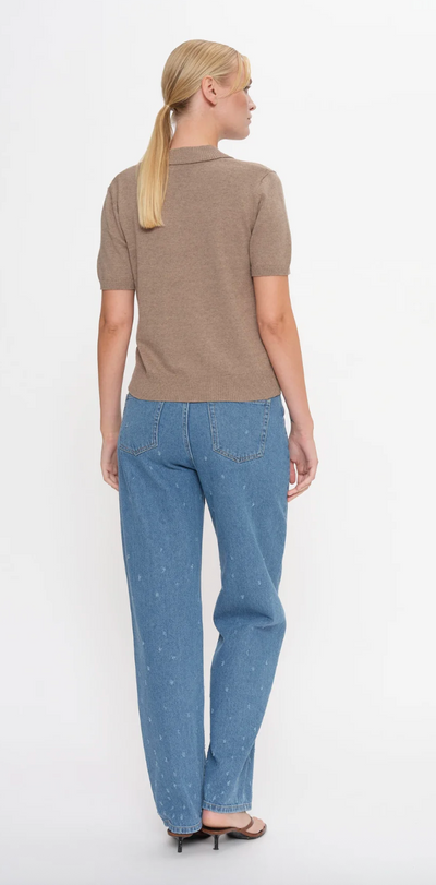 2NDDAY - Polo t-shirt - Timber Wolf - Jean