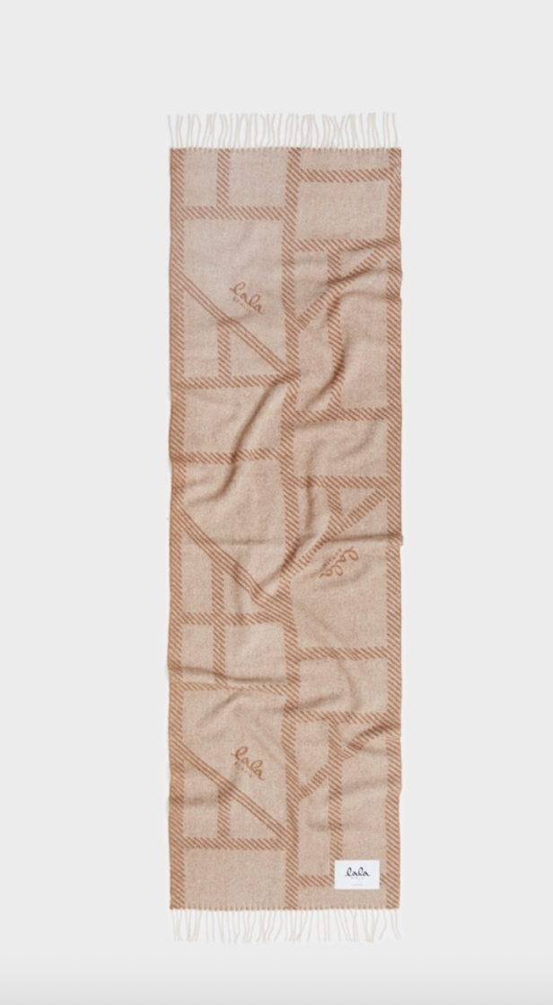 Lala Berlin - Halstørklæde - Wool - Brown/beige - Svea