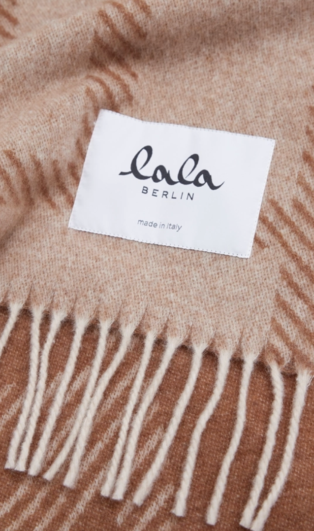 Lala Berlin - Halstørklæde - Wool - Brown/beige - Svea