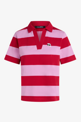Karl Lagerfeld - Polo - Pink/Red - Ikon Patch sslv