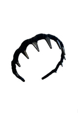 Sassy Copenhagen - Zigzag hair clip - Black Velor - Erika