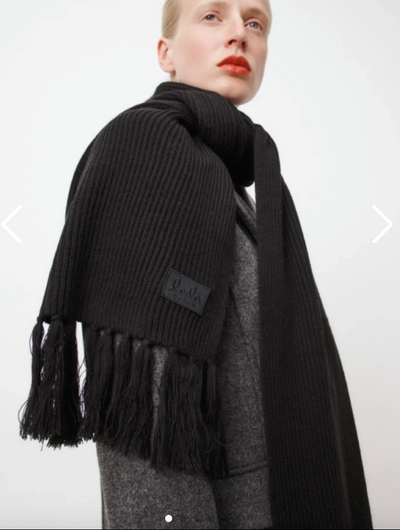 LALA BERLIN - Scarf - Amina's wool mix - Black