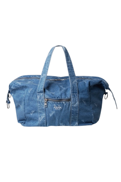Lala Berlin - Bag - Washed denim - Big bag Muriel logo